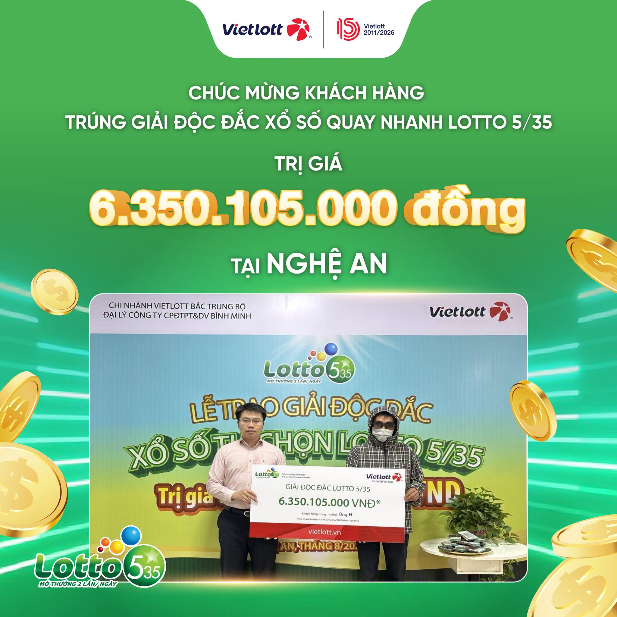 HƠN 6 TỶ ĐỒNG GỌI TÊN ÔNG H – MAY MẮN ĐẾN TỪ MỘT LẦN “ĐỂ MÁY CHỌN SỐ” 