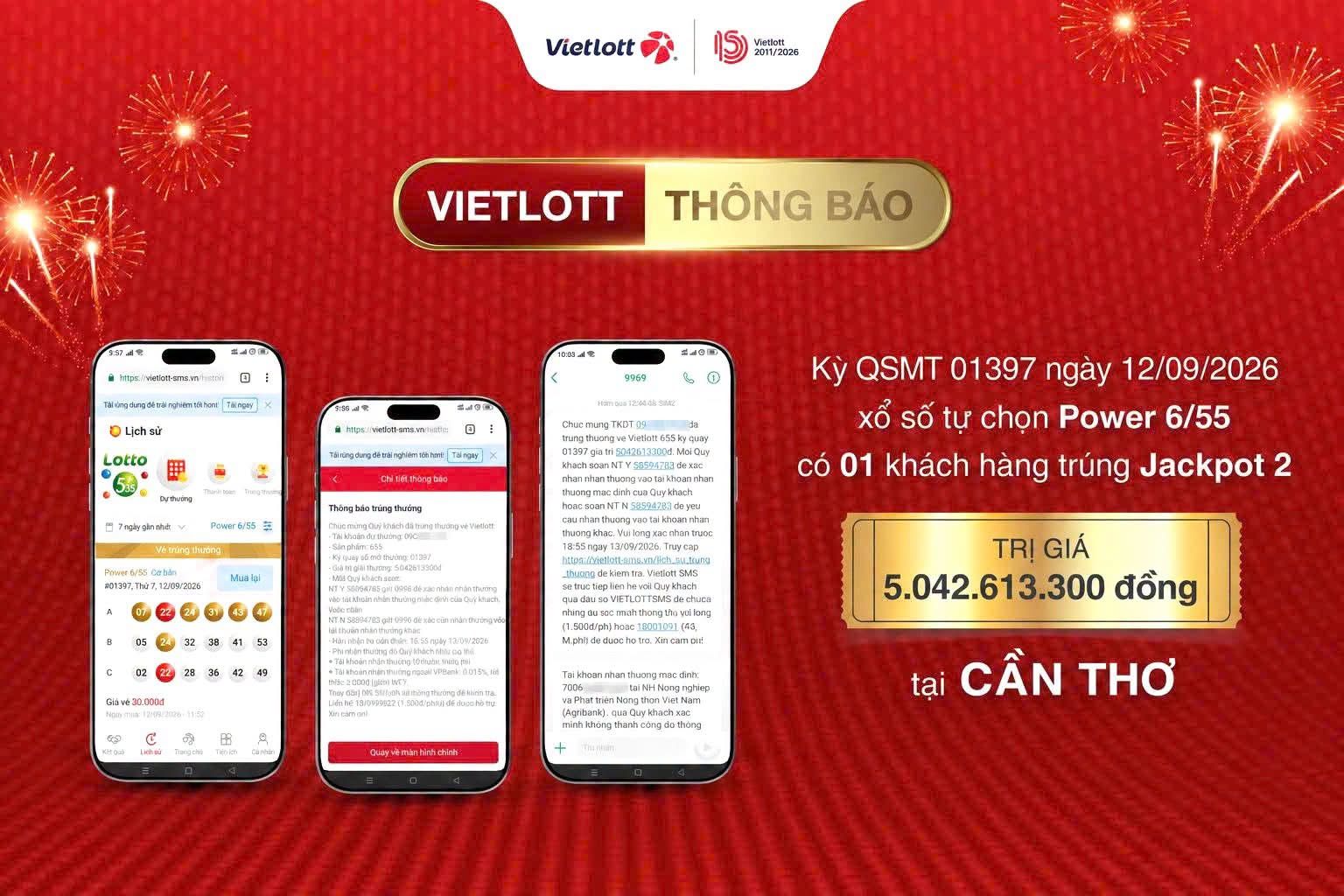 VIÊN CHỨC NGÀNH GIÁO DỤC TẠI CẦN THƠ NHỜ TRÍ TUỆ NHÂN TẠO CHỌN SỐ VÀ BẤT NGỜ TRÚNG JACKPOT 2 XỔ SỐ TỰ CHỌN POWER 6/55 HƠN 5 TỶ ĐỒNG